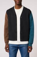 PS Paul Smith Cotton and Merino Wool Cardigan
