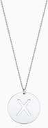 Oradina Say My Name Initial Pendant Necklace in Sterling Silver
