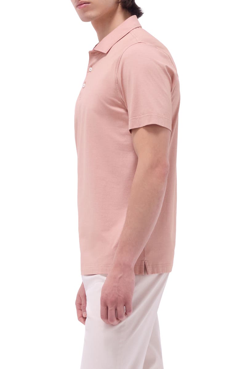 Bugatchi Vincent OoohCotton<sup>®</sup> Double Knit Solid Polo, Alternate, color, Papaya