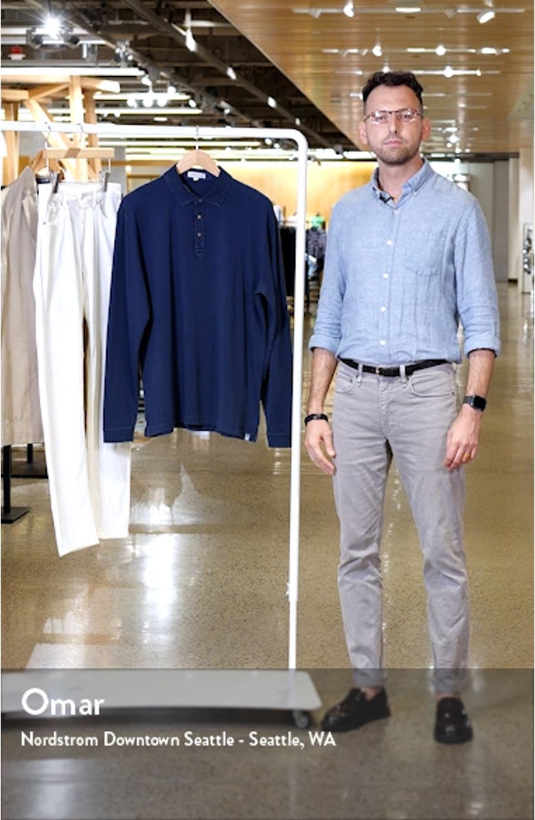 Lava Wash Long Sleeve Pima Cotton Polo, sales video thumbnail