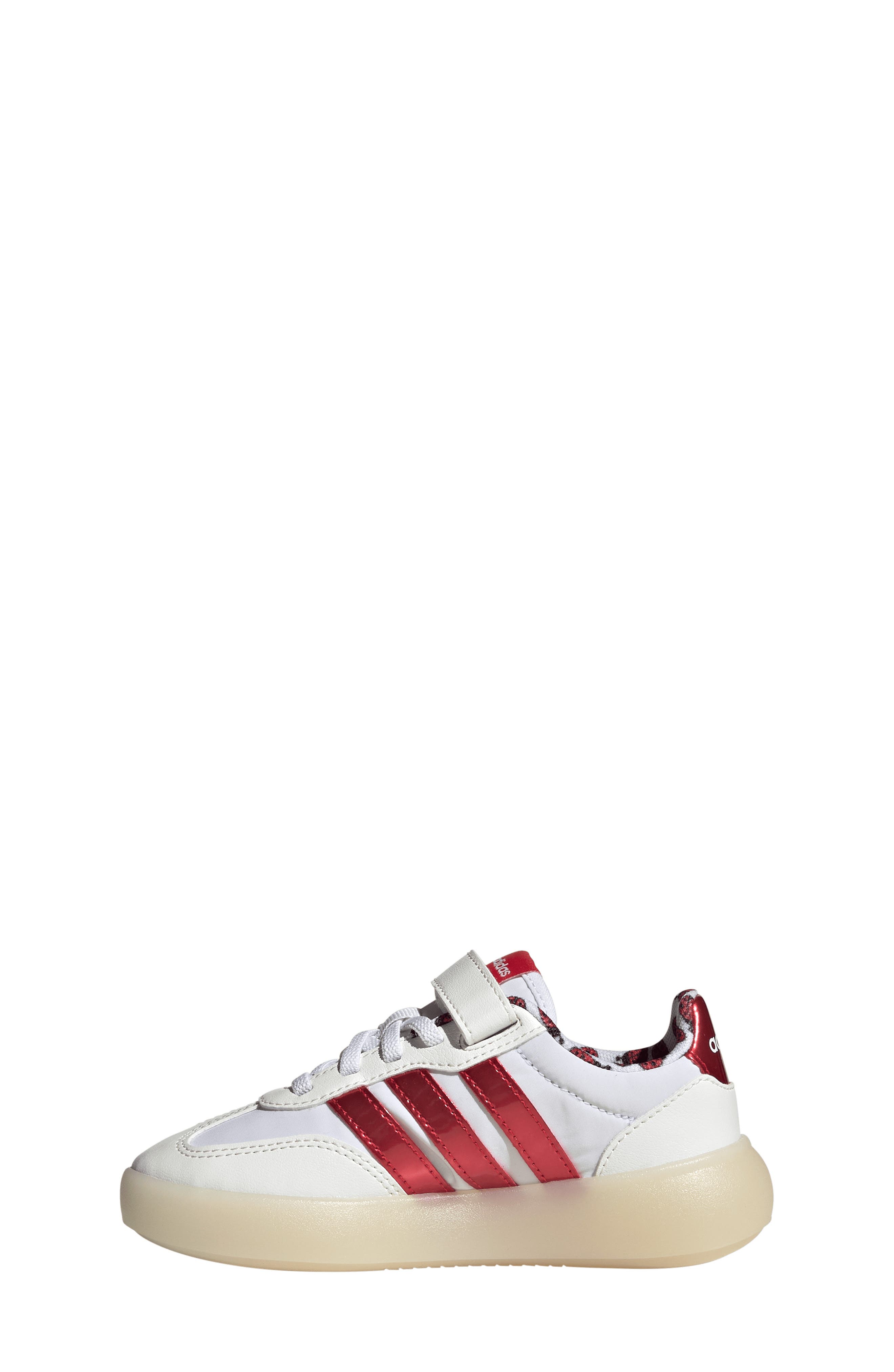 adidas Kids' Barreda Decode Low Top Sneaker, Alternate, color, White/ Pure Ruby/ Off White