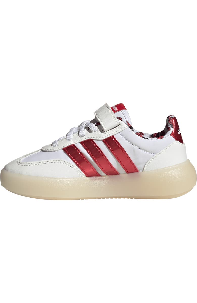 adidas Kids' Barreda Decode Low Top Sneaker, Alternate, color, White/ Pure Ruby/ Off White