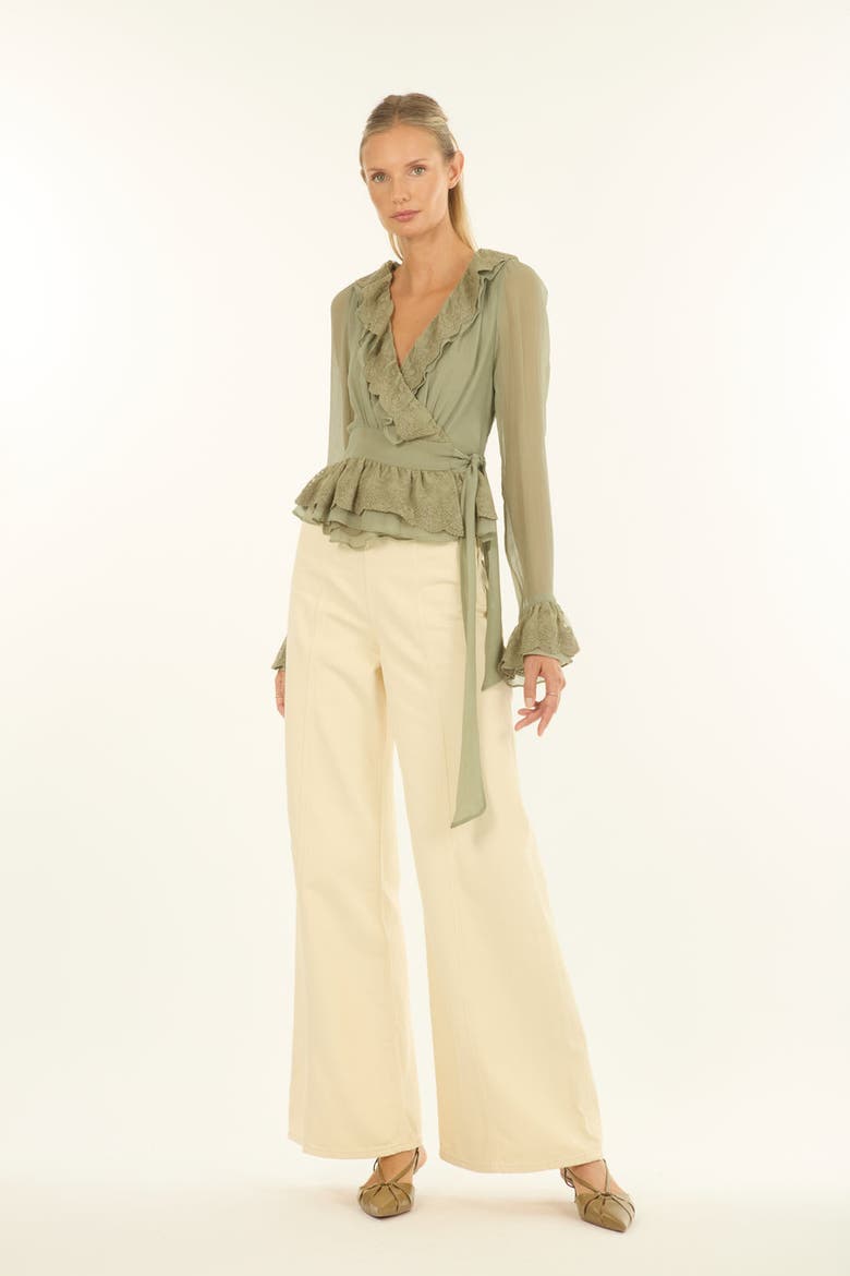 Poet Blouse, Alternate, color, Laurel Green