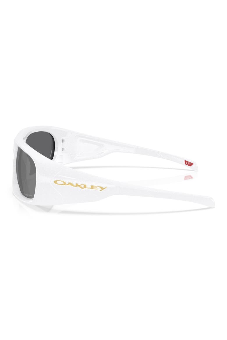 61mm Prizm™ Shield Sunglasses, Alternate, color, PEARL WHITE/ BLACK