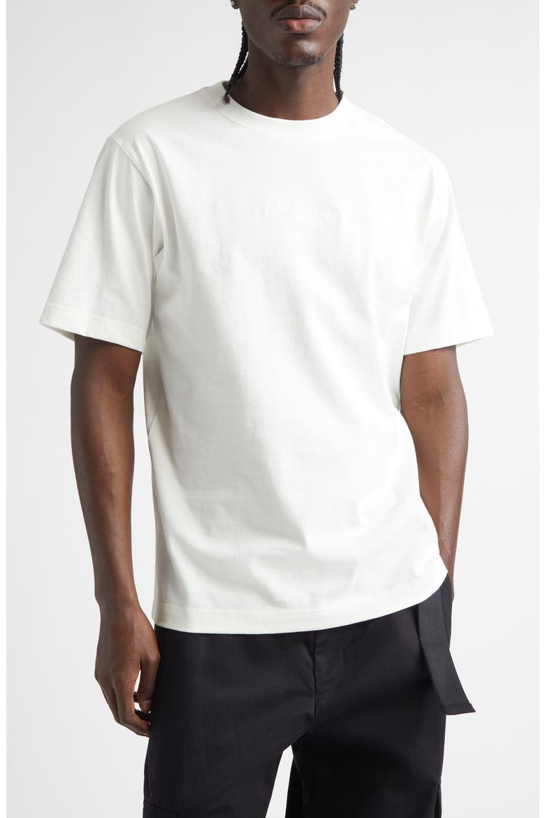 Ryan Chain Stitch Logo T-Shirt, Main, color, CHALK