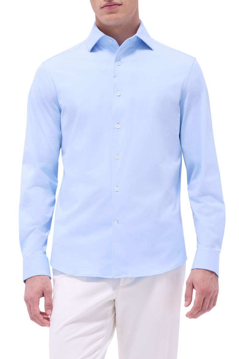 Devon OoohCotton® Button-Up Shirt, Main, color, SKY
