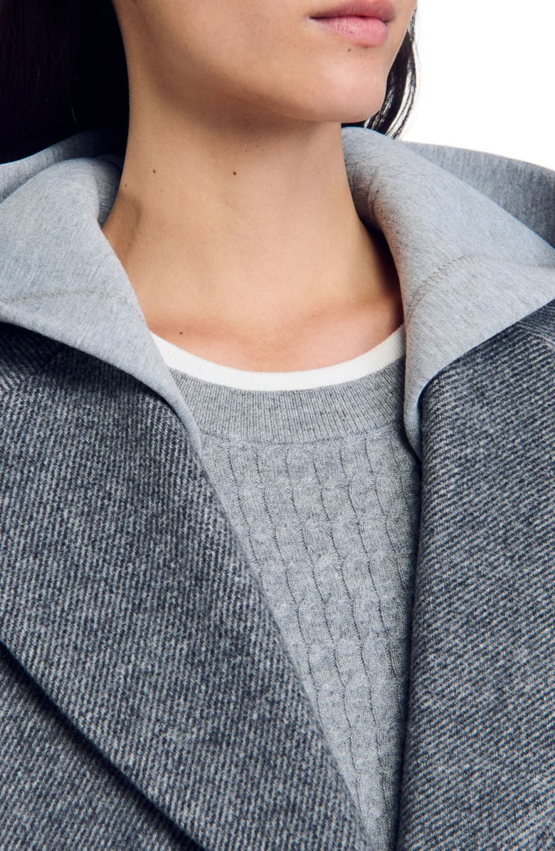 SANDRO Jacket with removable hood, Alternate, color, 