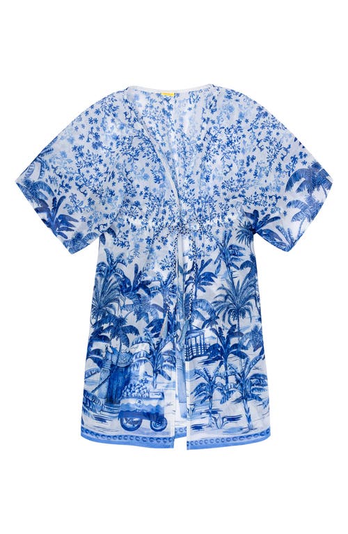 Shop Agua Bendita Kids' Luciana Tales Cover-up Tunic In Blue