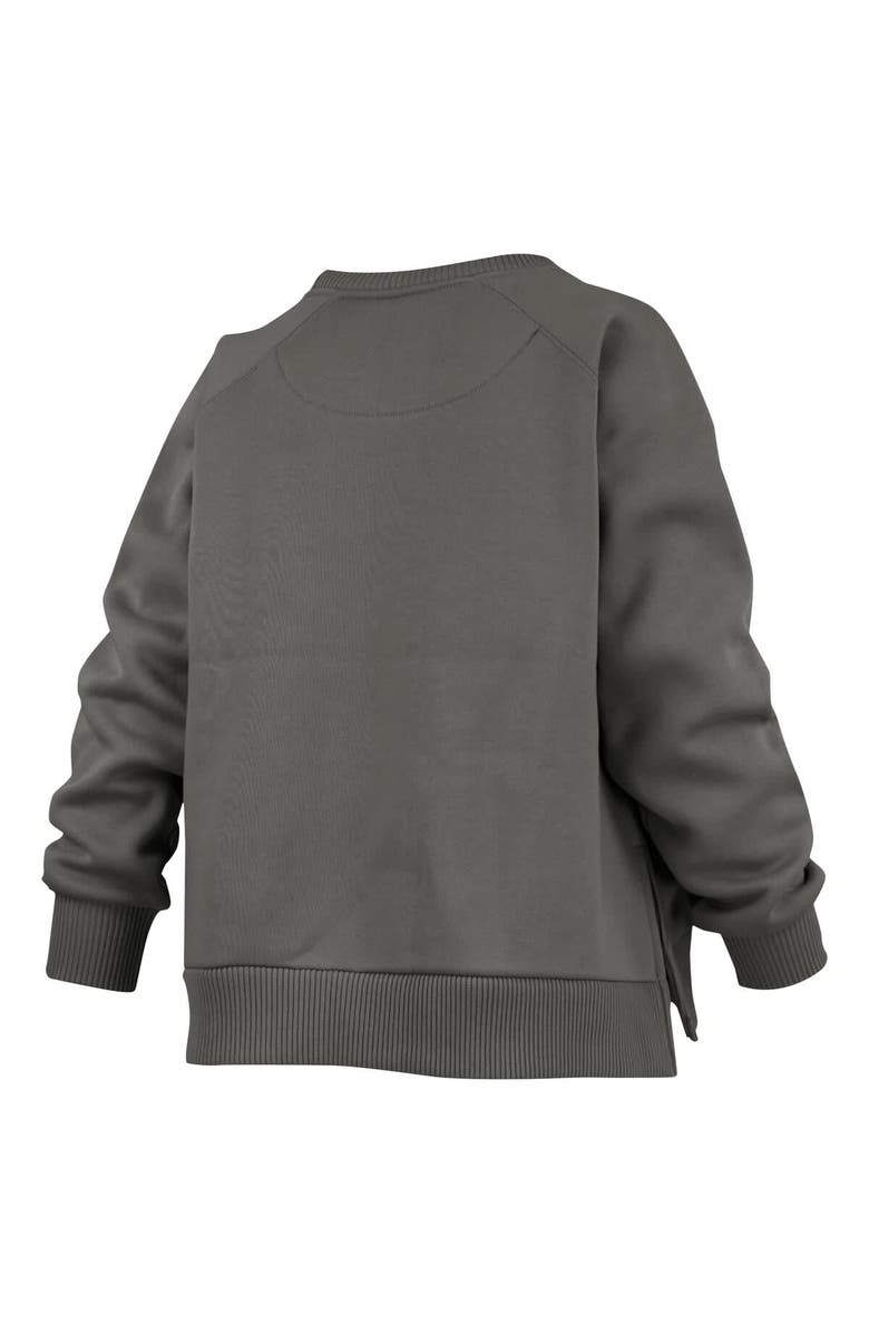 PRESSBOX Women's Pressbox Charcoal Alabama Crimson Tide Pocketed Raglan Pullover Sweatshirt, Alternate, color, Charcoal