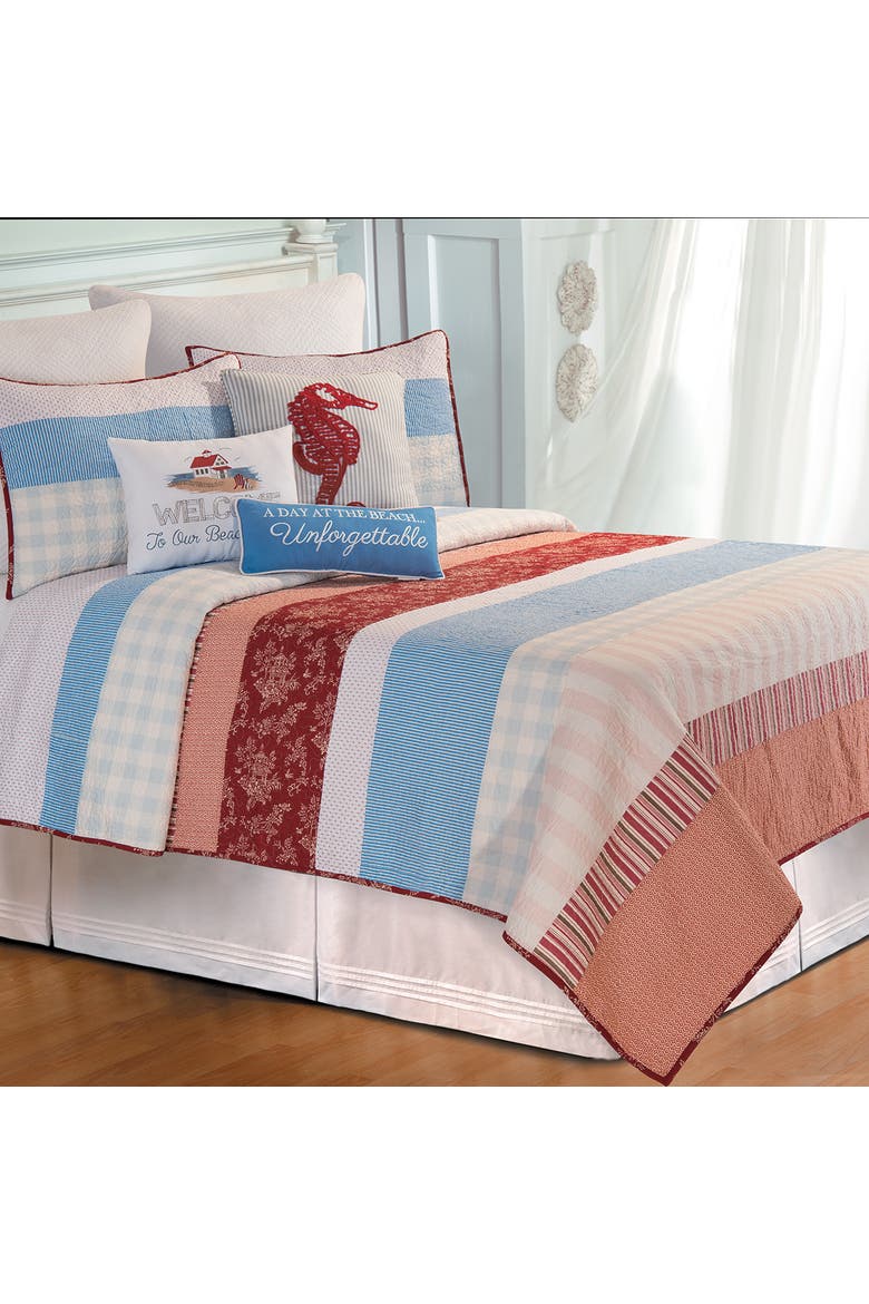 Betty Cotton Standard Sham 20" x 26", Alternate, color, Blue