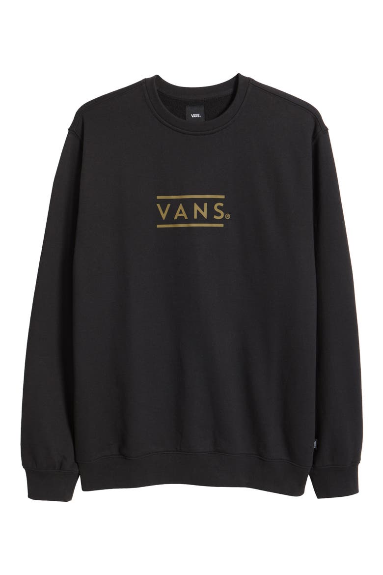 Half Box Crewneck Sweatshirt, Alternate, color, BLACK