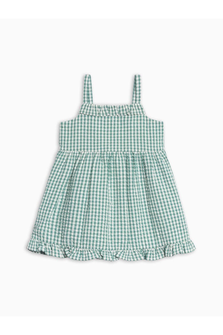 Organic Juliette Seersucker Tank Dress, Main, color, Laguna Gingham