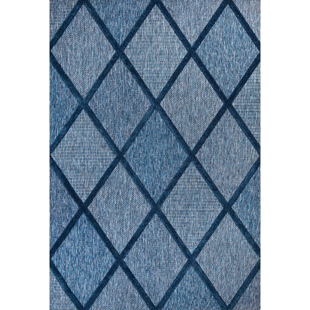 Jonathan Y Salines Diamond Trellis Indoor/outdoor Area Rug In Blue