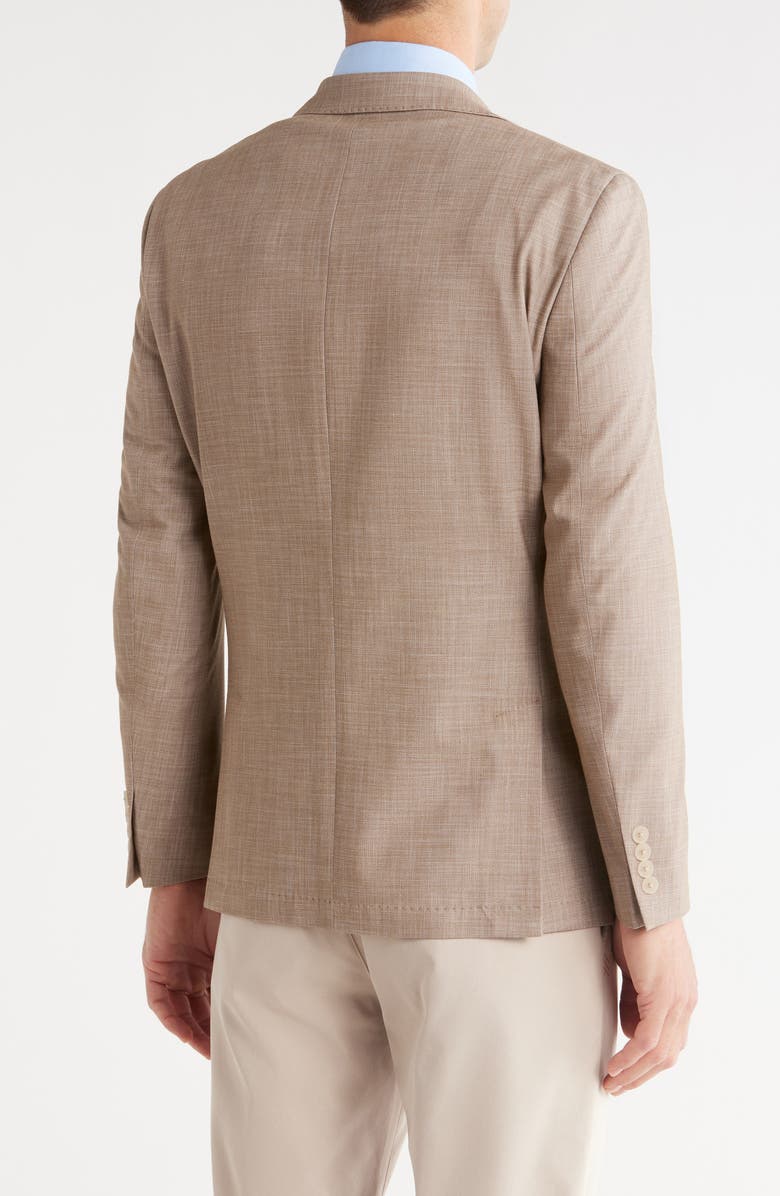 Calvin Klein Notch Lapel Sport Coat, Alternate, color, Tan