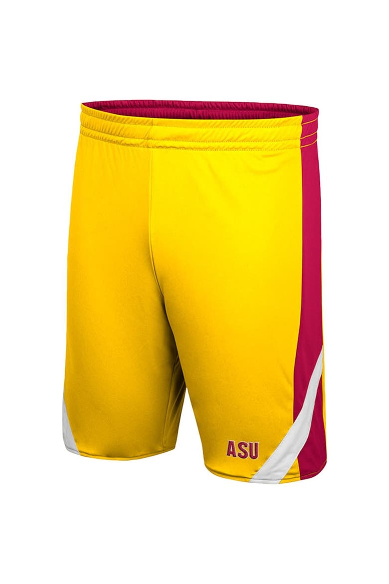 Men's Colosseum Maroon/Gold Arizona State Sun Devils Am I Wrong Reversible Shorts, Alternate, color, Maroon