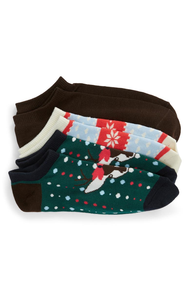 Nordstrom 3-Pack Ankle Socks, Main, color, 