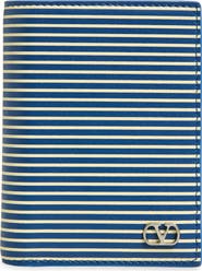 Valentino VLOGO Signature Stripe Leather Bifold Wallet