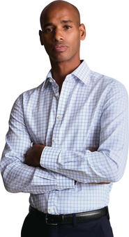 Charles Tyrwhitt Non-Iron Twill Grid Check Shirt