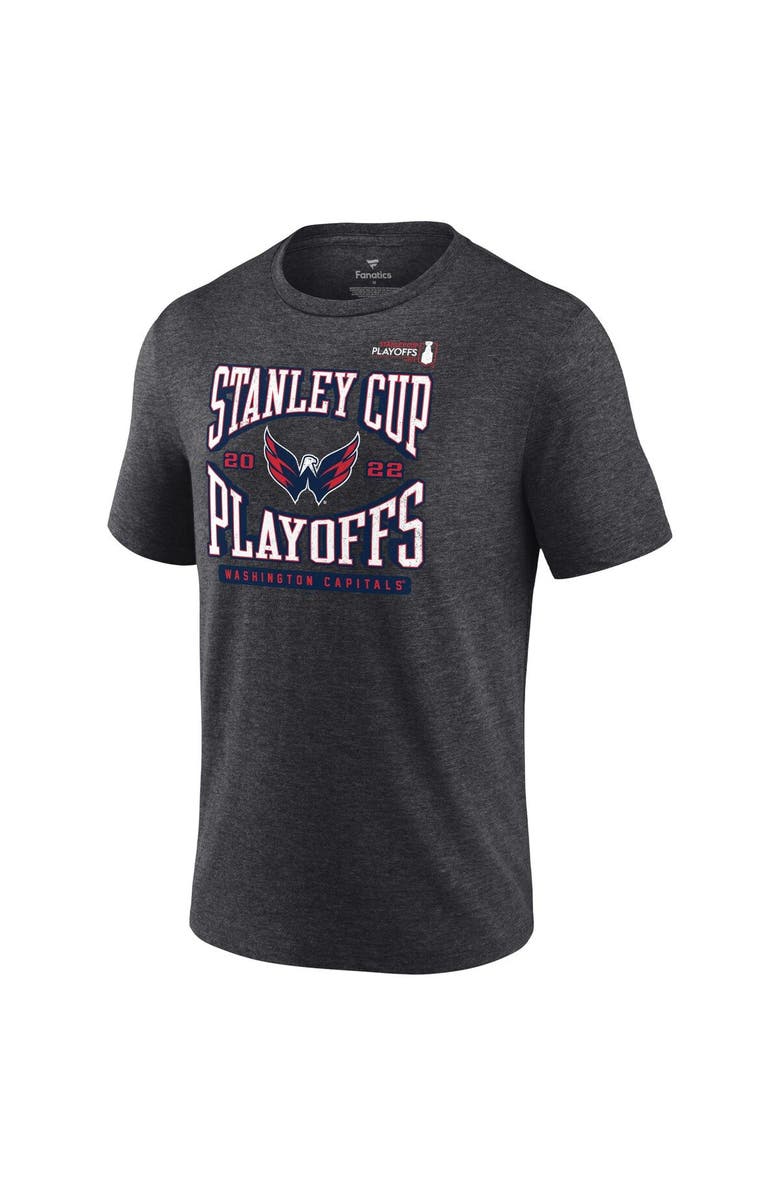 FANATICS Men's Fanatics Branded Charcoal Washington Capitals 2022 Stanley Cup Playoffs Wraparound T-Shirt, Alternate, color, 