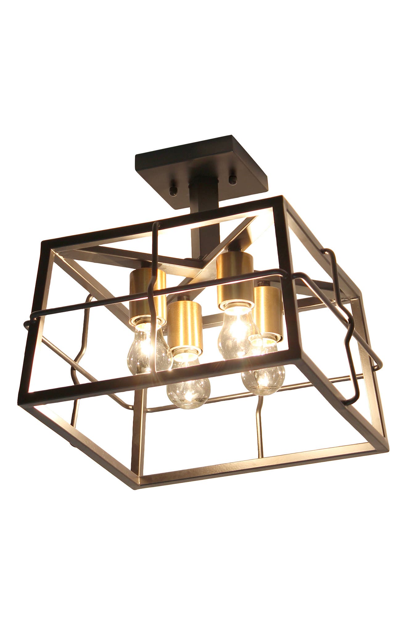 LALIA HOME Cage Flush Mount Ceiling Light Fixture | Nordstromrack