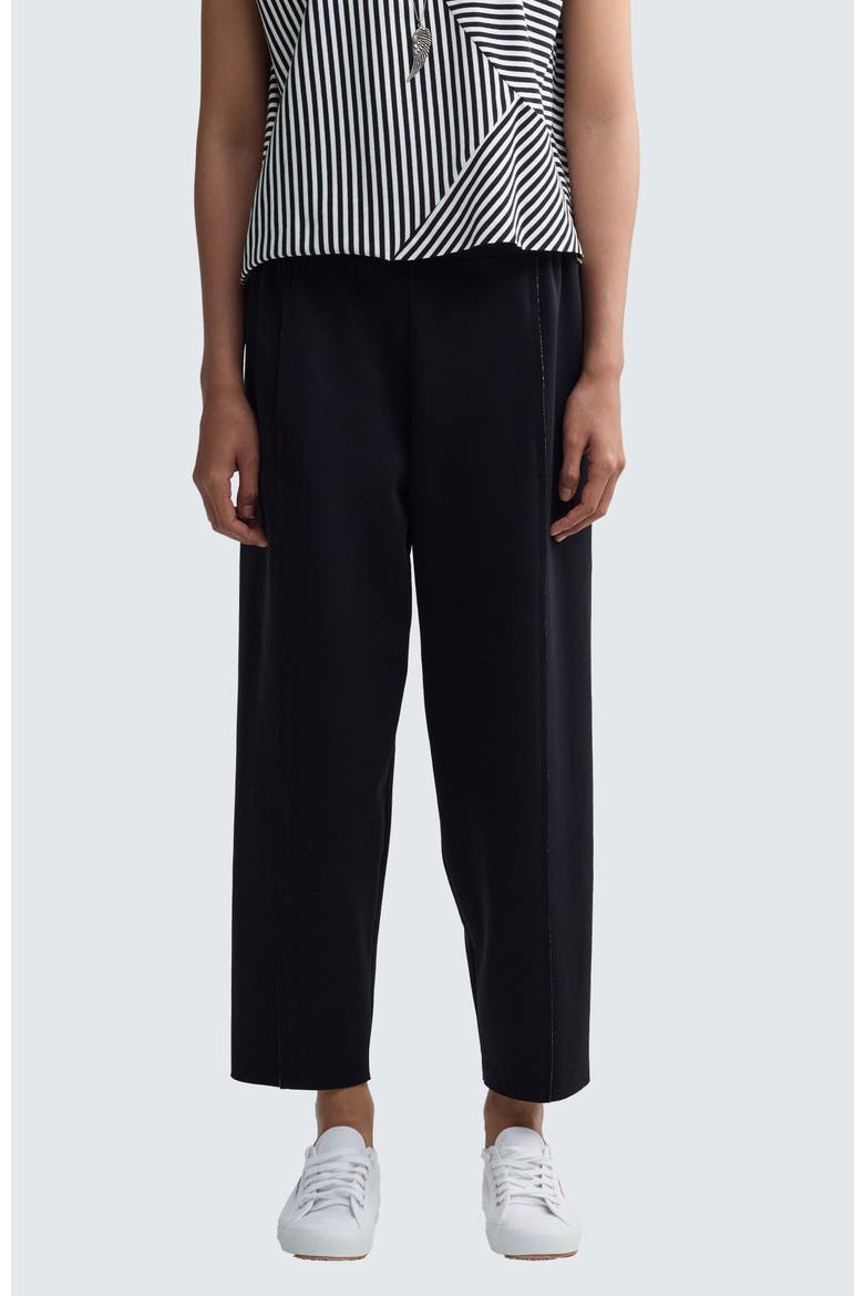 Lumara Solid Seam-Detail Pants, Main, color, Black