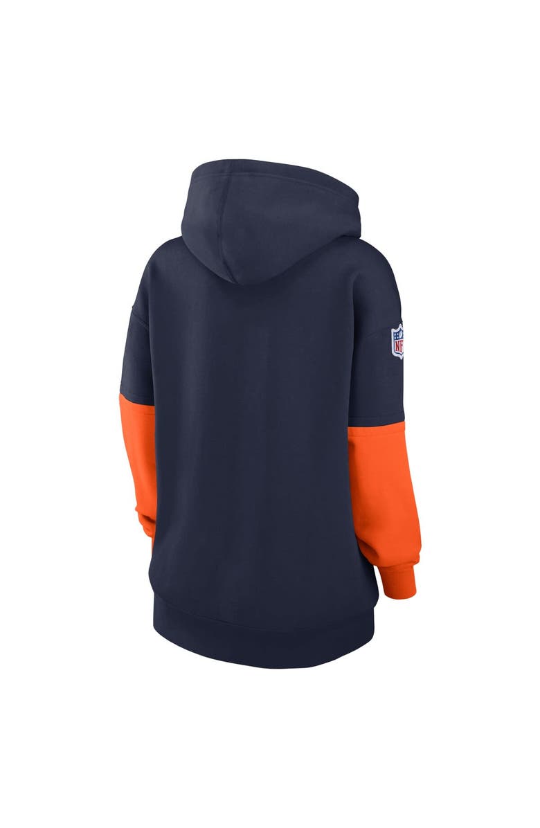 Nike Women's Nike Navy Denver Broncos 2024 Sideline Essential Fleece Pullover Hoodie, Alternate, color, 