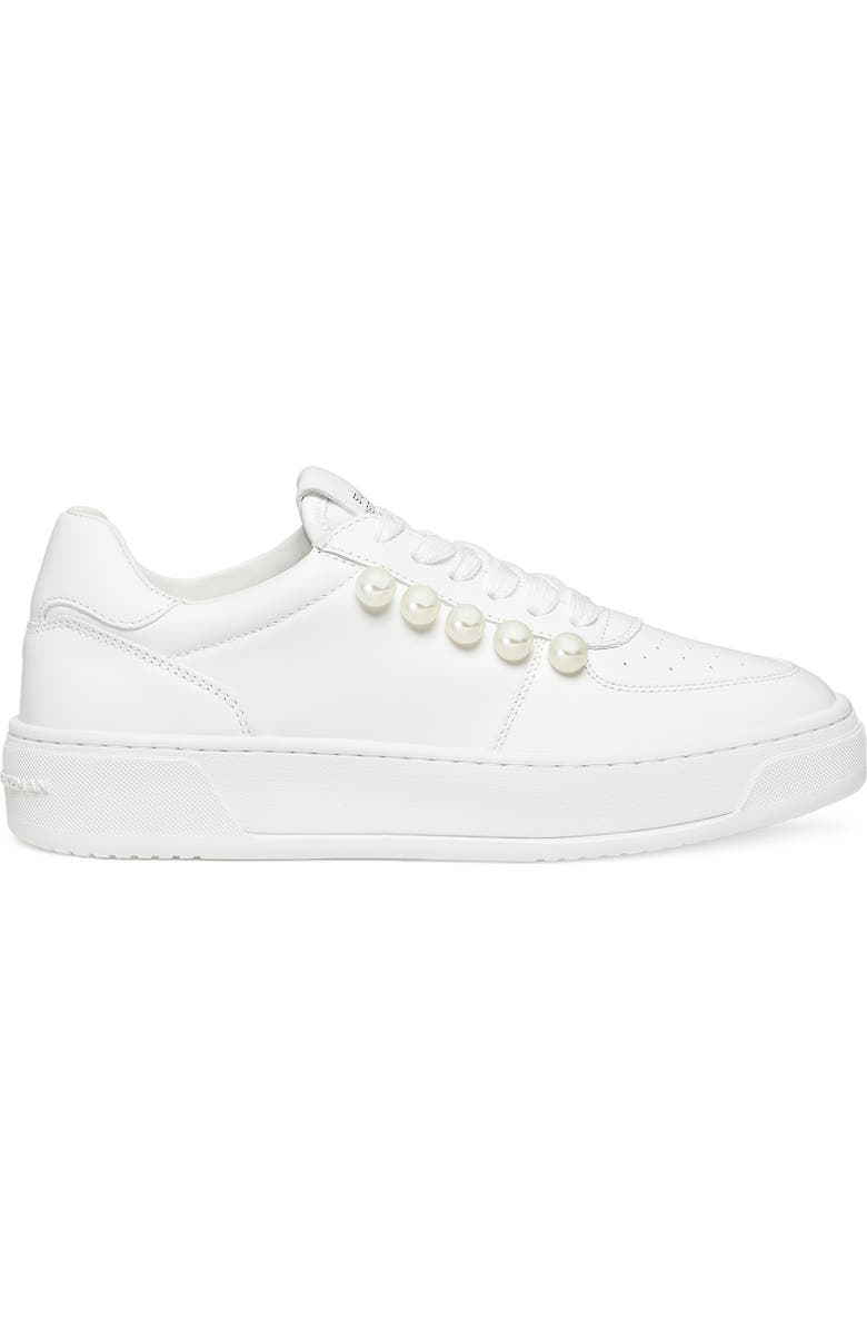 Stuart Weitzman Courtside Pearl Sneaker, Alternate, color,