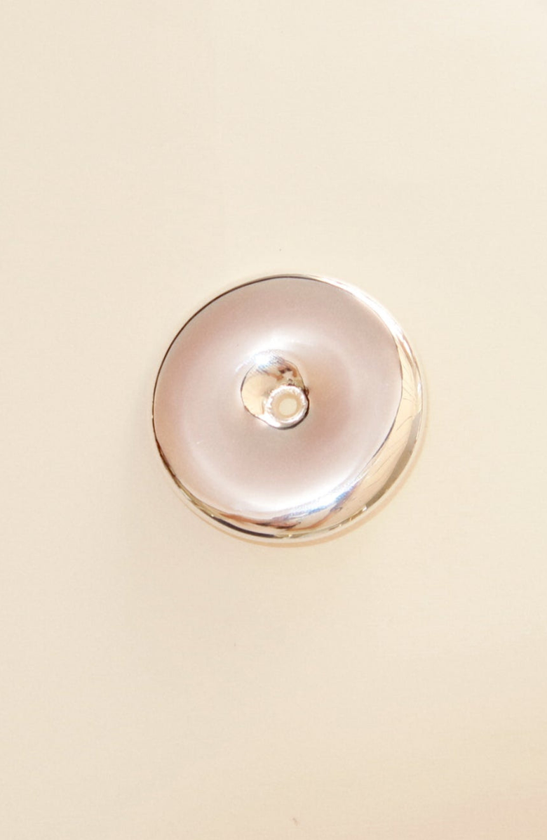 Joiana Jewelry Donut Brooch, Main, color, White Silver