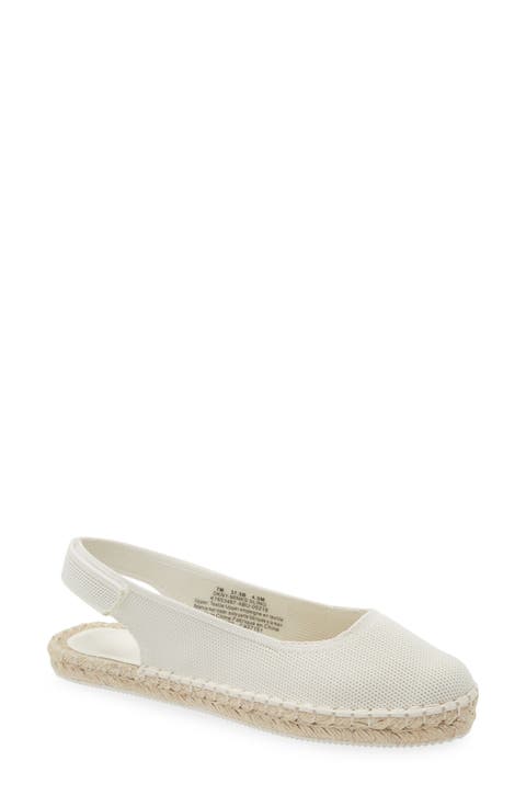 Minks Espadrille Slingback Flat (Women)