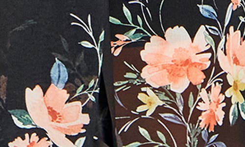 City Chic Fleetwood Print Wrap Maxi Dress In Black