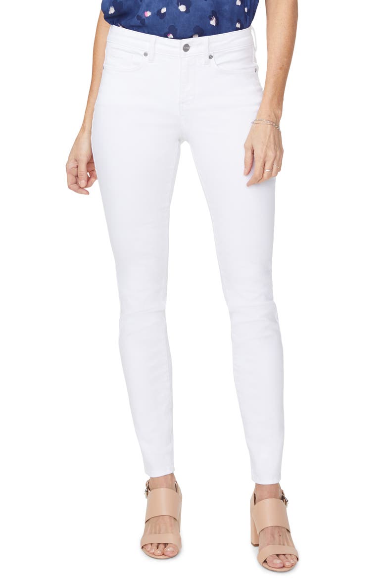 Ami Stretch Skinny Jeans, Main, color, OPTIC WHITE