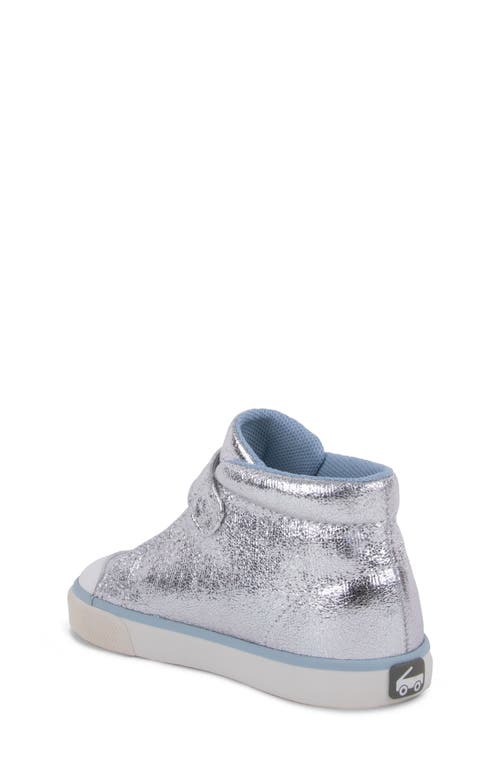 See Kai Run Kids' Drew High Top Sneaker In Silver