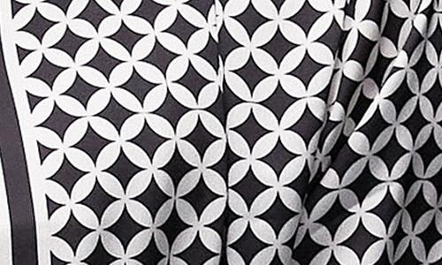 Topman Short Sleeve Geo Satin Shirt In Black