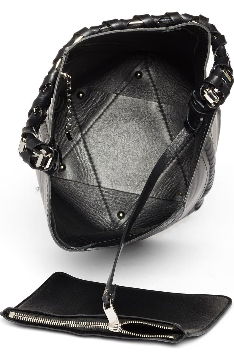 Proenza Schouler 'Medium Hex' Whipstitch Leather Bucket Bag, Alternate, color,