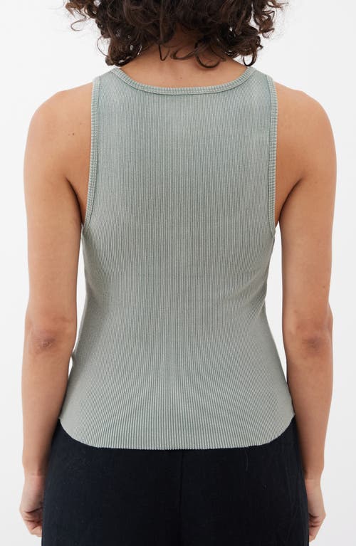 Bdg Urban Outfitters Ryan Henley Rib Tank Top In Sage Khaki
