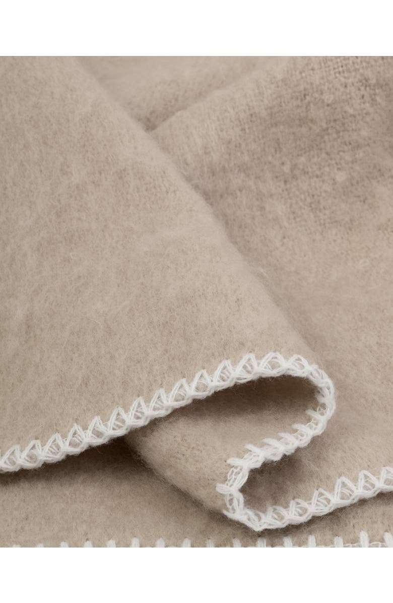 Katie Loxton Whipstitch Scarf in Taupe, Alternate, color, Taupe