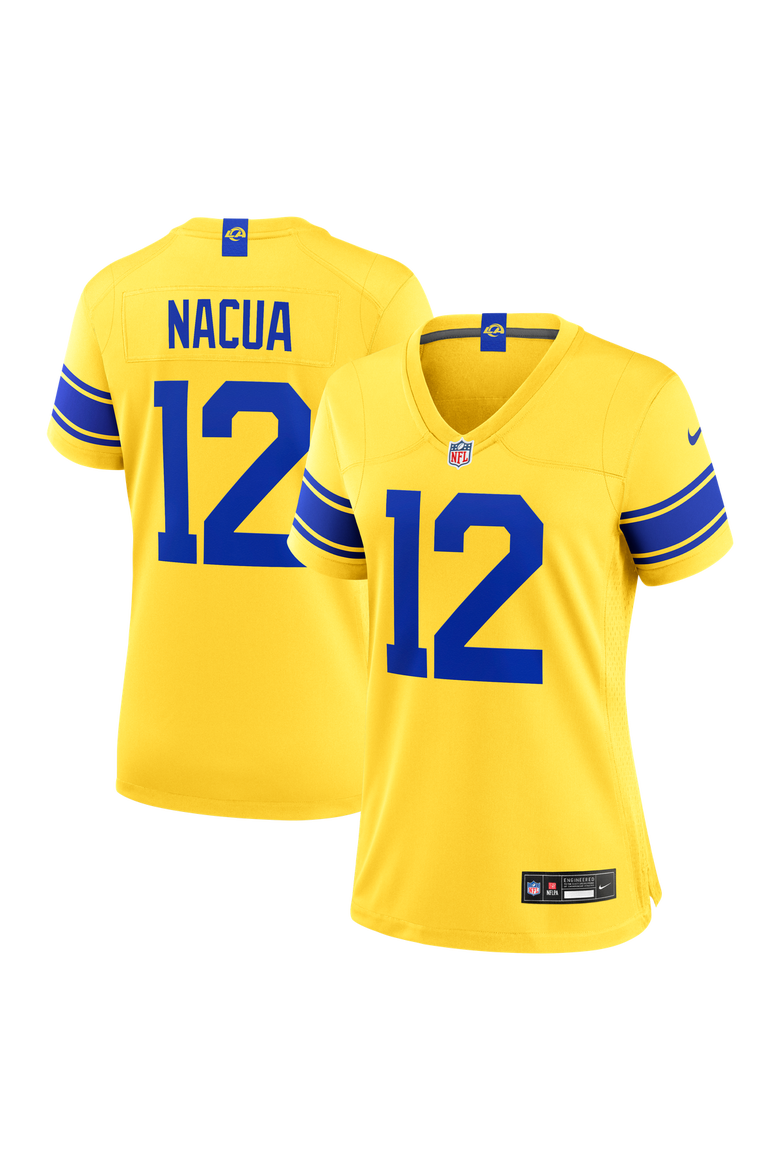Women's Nike Puka Nacua Los Angeles Rams Classic Sol Game Jersey, Main, color, Gold