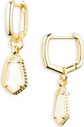 Kendra Scott Alexandria Geometric Drop Huggie Hoop Earrings