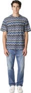 Missoni Crew Neck T-shirt With Geometric Zigzag