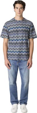 Missoni Crew Neck T-shirt With Geometric Zigzag