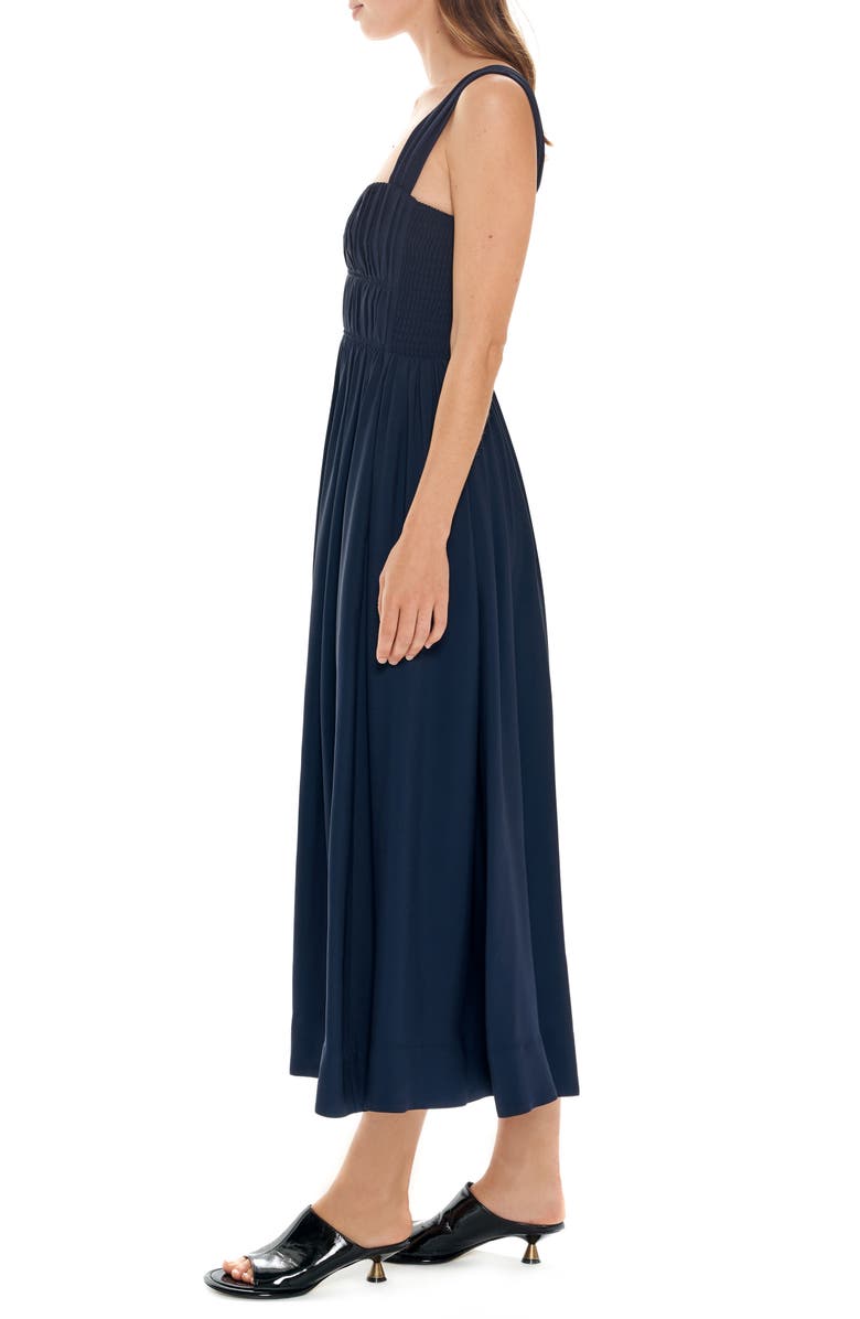 La Ligne Sweetheart Neck Smock Bodice Dress, Alternate, color, 