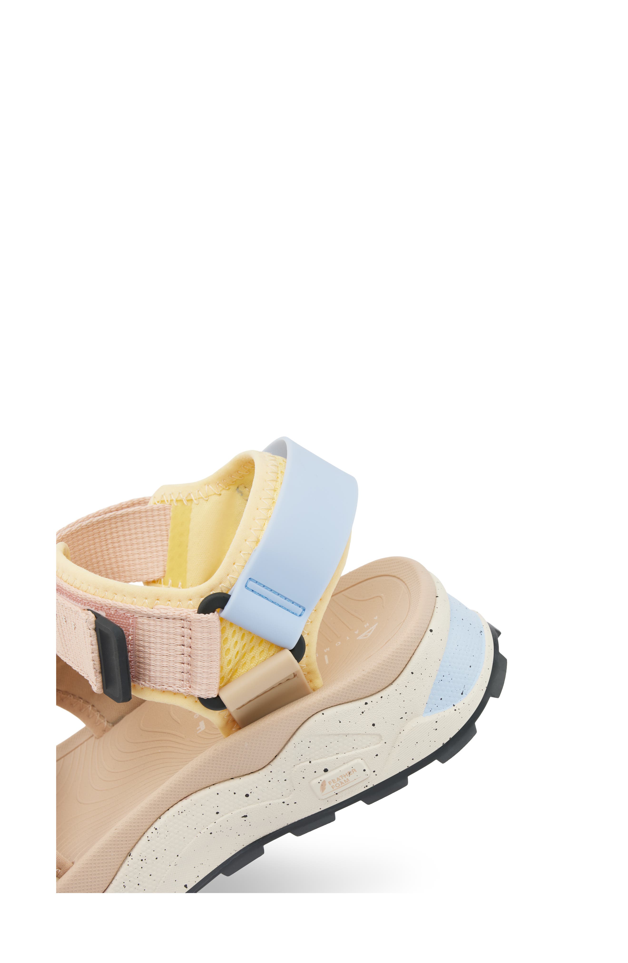 Cross-Shore Sandal, Alternate, color, ROSE SAND