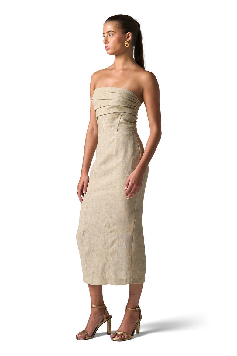 Bellucci Dress, Alternate, color, Parchment