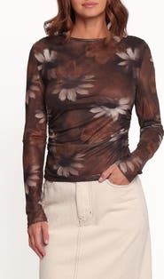 Petal & Pup Sayber Floral Mesh Top