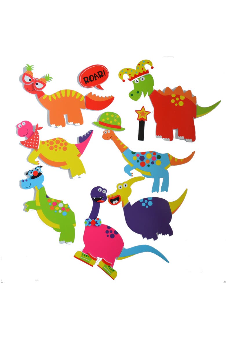 Weird & Wonderful Dinosaurs Bath Time Stickers, Main, color, Multicolored