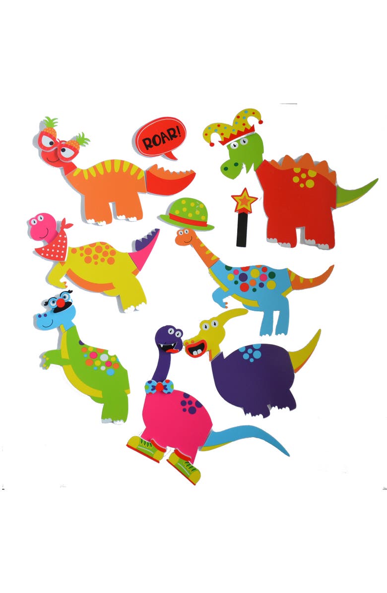Buddy & Barney Weird & Wonderful Dinosaurs Bath Time Stickers, Main, color, Multicolored