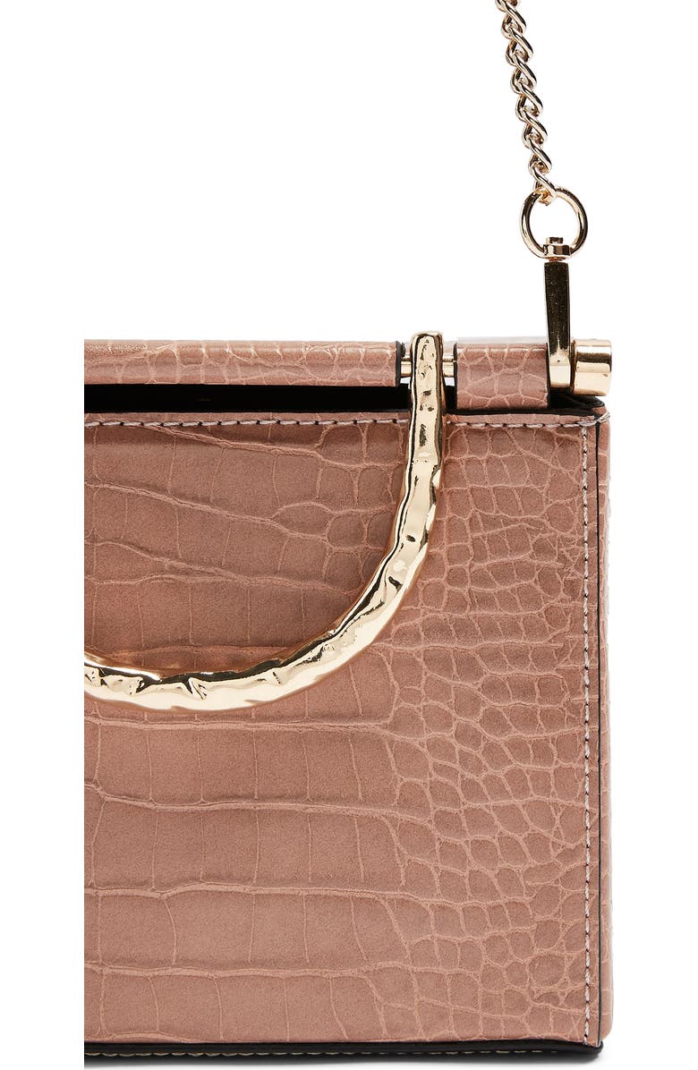 Topshop Meg Boxy Faux Leather Crossbody Bag, Alternate, color,