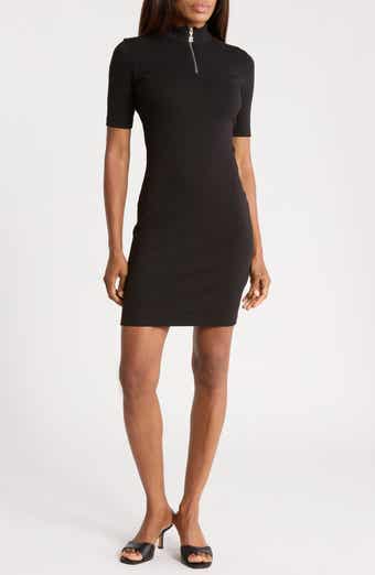 Nasiia Short Sleeve Quarter Zip Dress