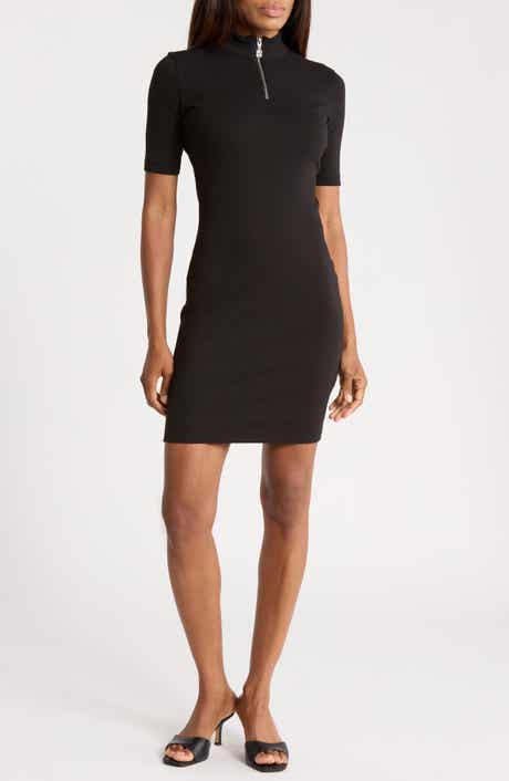 Nasiia Short Sleeve Quarter Zip Dress