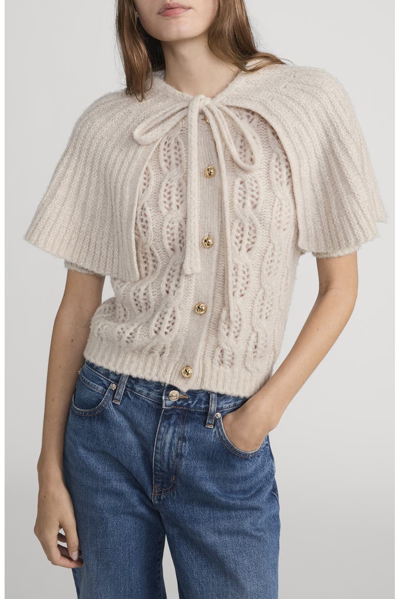 The Cape Merino Wool Blend Cardigan, Main, color, FAWN